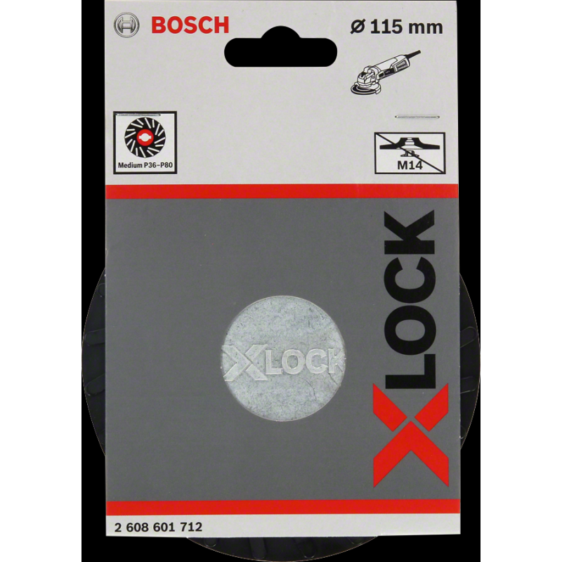 Bosch PRO X-LOCK 115 mm Fiber Disk Medium Taban