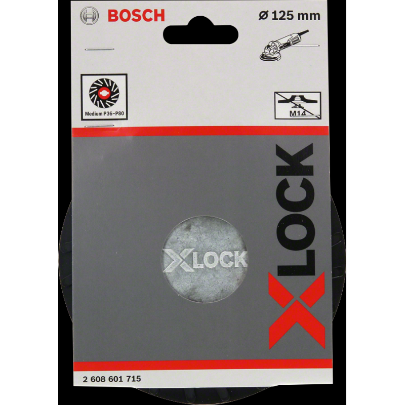 Bosch PRO X-LOCK 125 mm Fiber Disk Medium Taban
