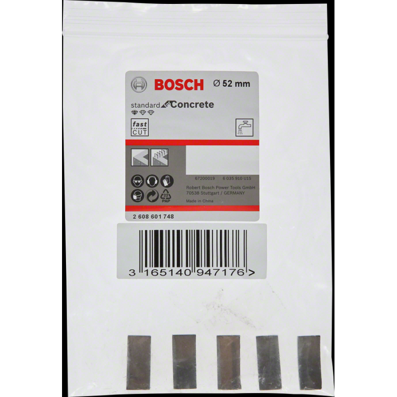 Bosch PRO Elmas Karot Segmanı Ø52mm 5 li