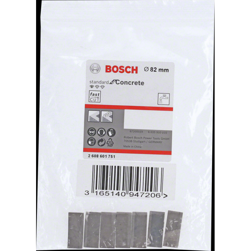 Bosch PRO Elmas Karot Segmanı Ø82mm 7 li