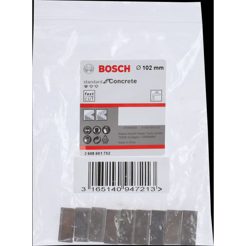 Bosch PRO Elmas Karot Segmanı Ø102mm 9 lu