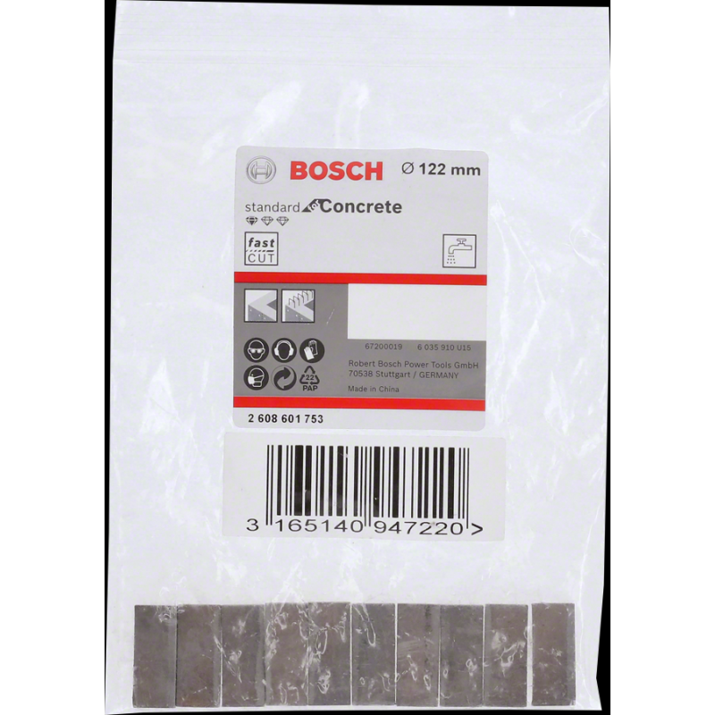 Bosch PRO Elmas Karot Segmanı Ø122mm 10 lu