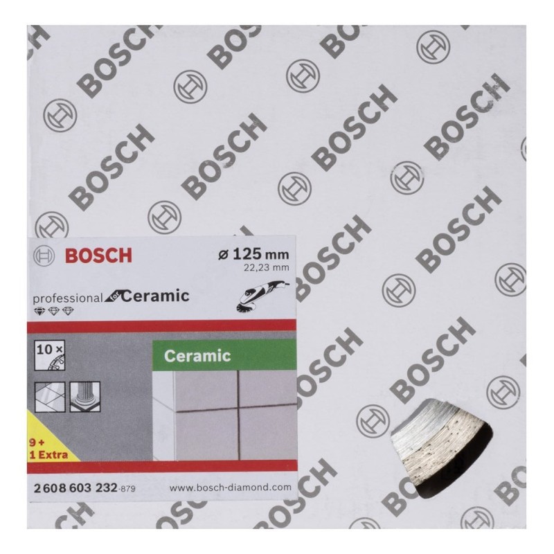 Bosch Elmas Kesme Disk SFCeram 125*22,23mm 9+1