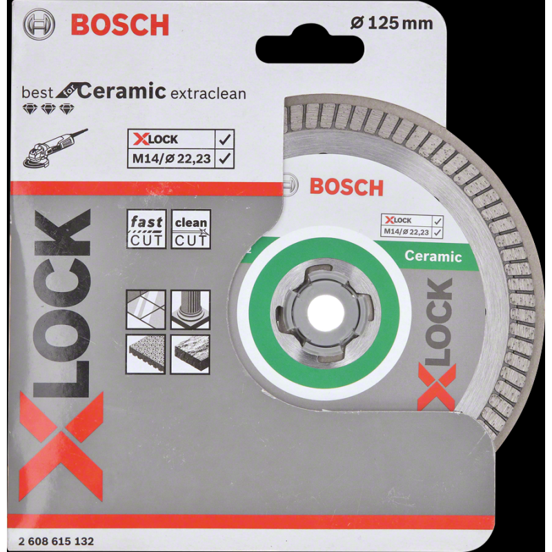 Bosch PRO Ceramic X-LOCK Elmas Kesme Disk 125mm