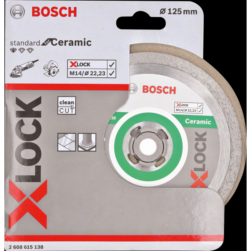 Bosch X-LOCK Elmas Kesme Disk SFCeramic 125mm