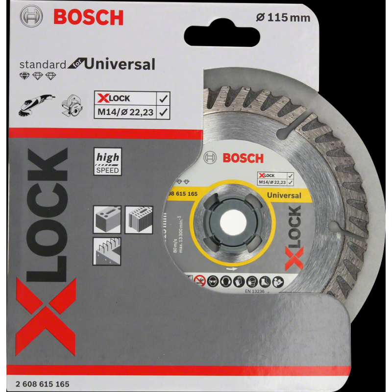 Bosch PRO Multi Material X-LOCK Elmas Kesme Disk 115mm