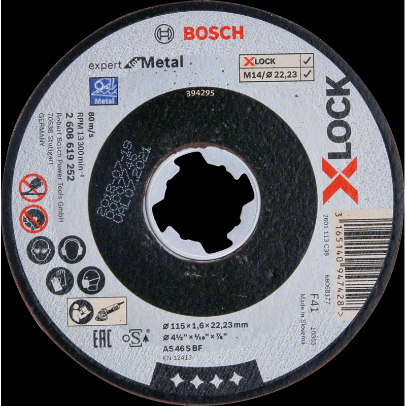Bosch PRO Metal X-LOCK KesmeTaşı 115*1,6 mmDüz