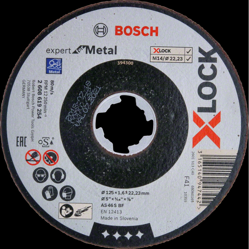 Bosch PRO Metal X-LOCK KesmeTaşı 125*1,6 mm Düz