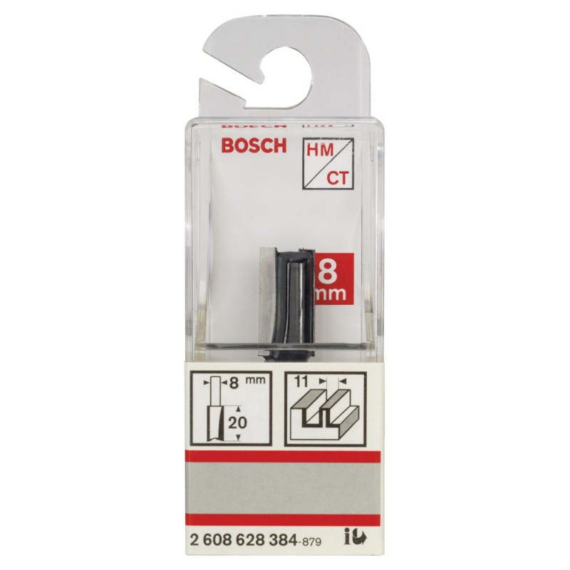 Bosch SDW Çift Oluklu Düz Freze Ucu 8*11*51mm