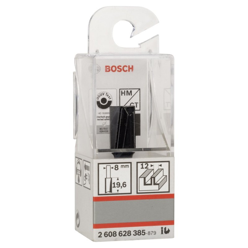 Bosch SDW Çift Oluklu Düz Freze Ucu 8*12*51mm