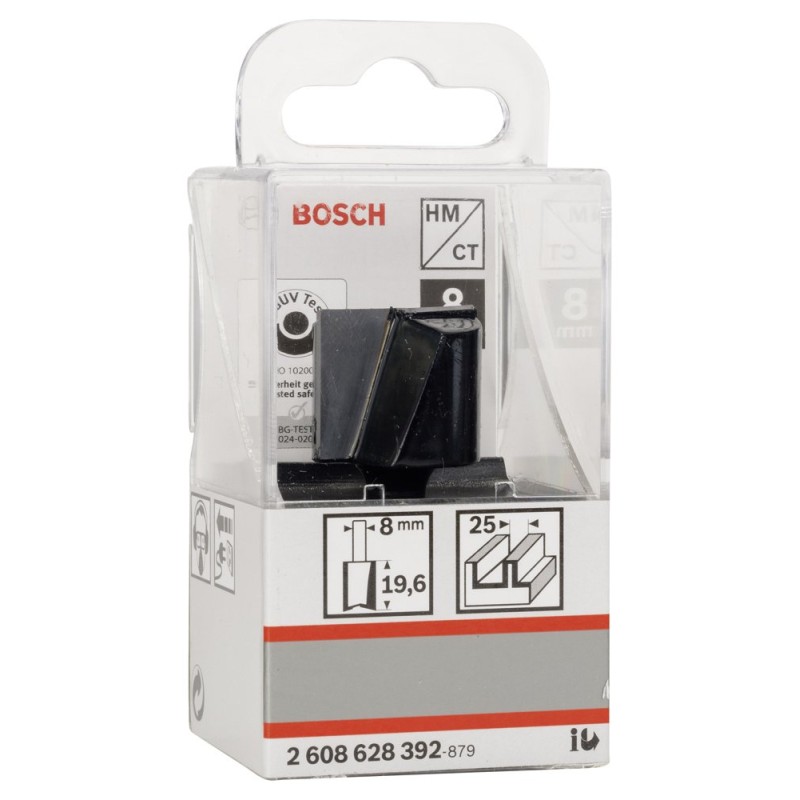 Bosch SDW Çift Oluklu Düz Freze Ucu 8*25*51mm