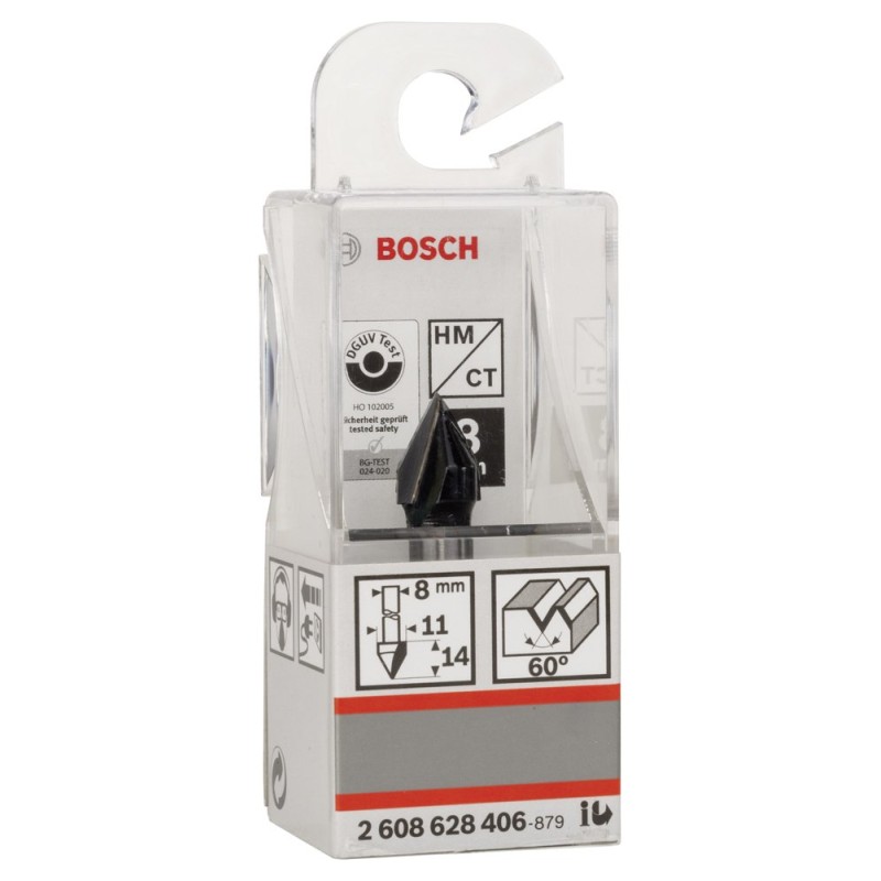 Bosch SDW V-Kanal Freze Ucu 8*11*45 mm