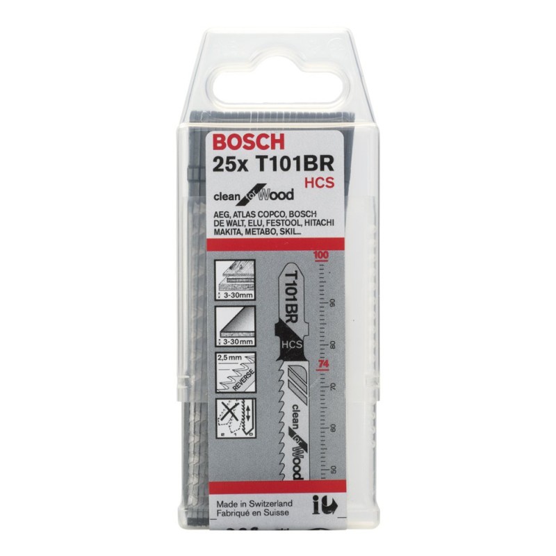 Bosch Dekupaj Bıçağı CleanforWood T101BR 25 li