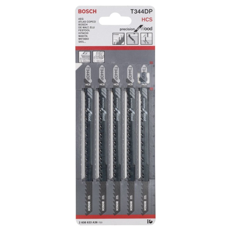 Bosch PRO Wood Precise Dekupaj Bıçağı T344DP 5 li