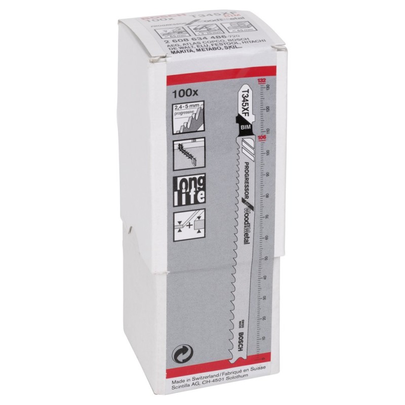 Bosch PRO Multi Material Dekupaj Bıçağı T345XF 100 lü