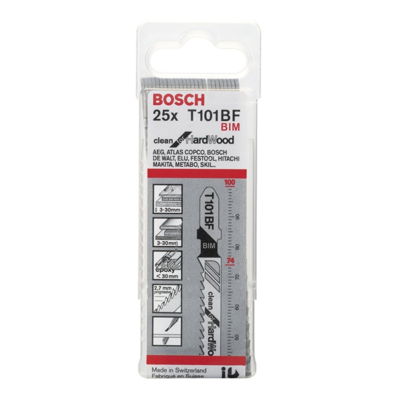 Bosch PRO Hardwood Clean Dekupaj Bıçağı T101BF 25 li
