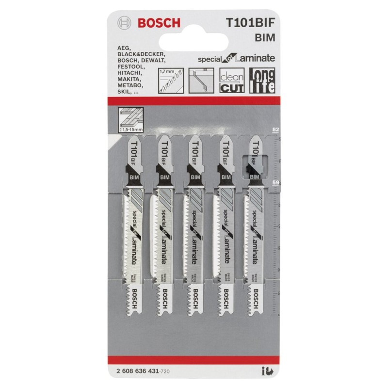 Bosch PRO Laminate Clean Dekupaj Bıçağı T101BIF 5li