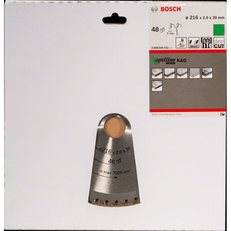 Bosch PRO Wood Daire Test. Bıç. 216*30 48 D G