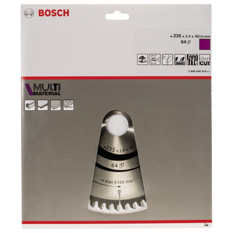 Bosch PRO MM Daire Test. Bıç. 235*30/25 mm 64 D E