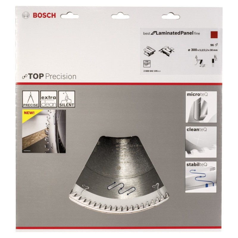 Bosch BLP Daire Test.Bıç Fine 300*30mm 96 D T