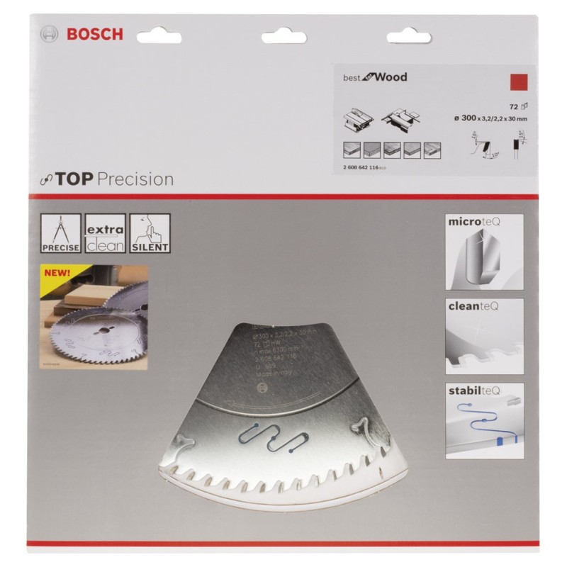 Bosch BFW Daire Test.Bıç. 300*30 mm 72 D T