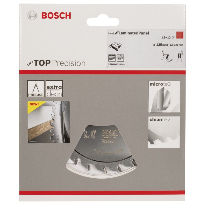 Bosch BLP Daire Test.Bıç. Çiz.125*20 mm12+12 D