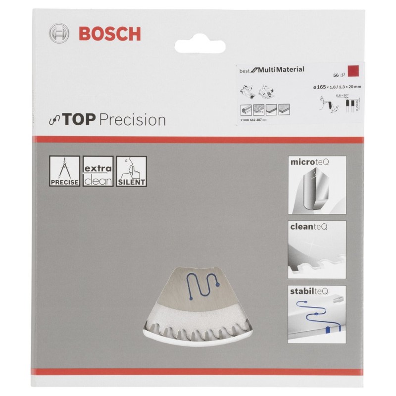 Bosch BMM Daire Test. Bıç. 165*20 mm 56 D E