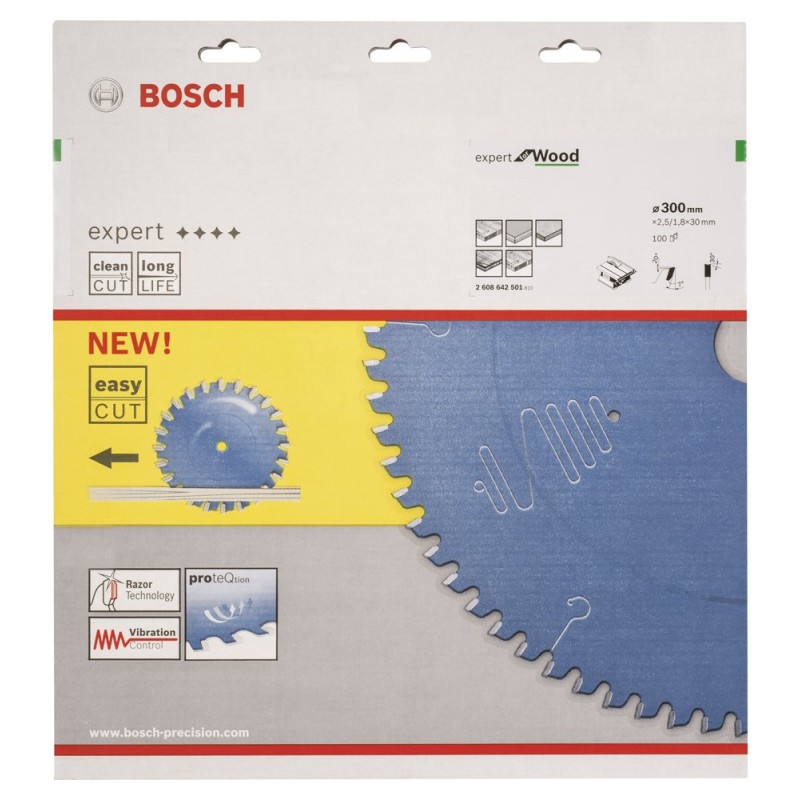 Bosch EXW Daire Test. Bıç. 300*30 mm 100 D T