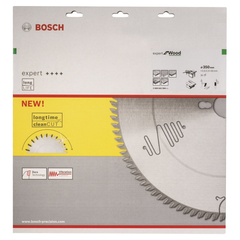 Bosch EXW Daire Test. Bıç. 350*30 mm 30 D T