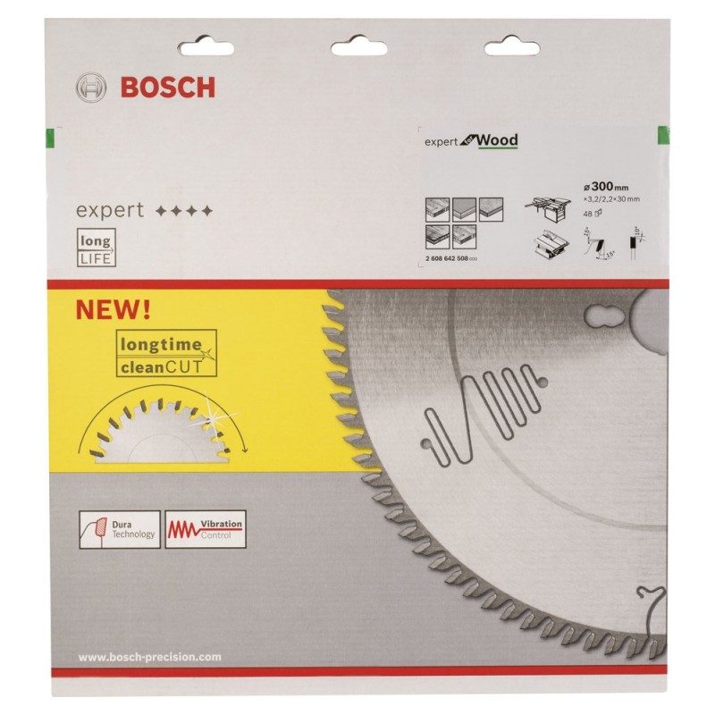 Bosch EXW Daire Test. Bıç. 300*30 mm 48 D T