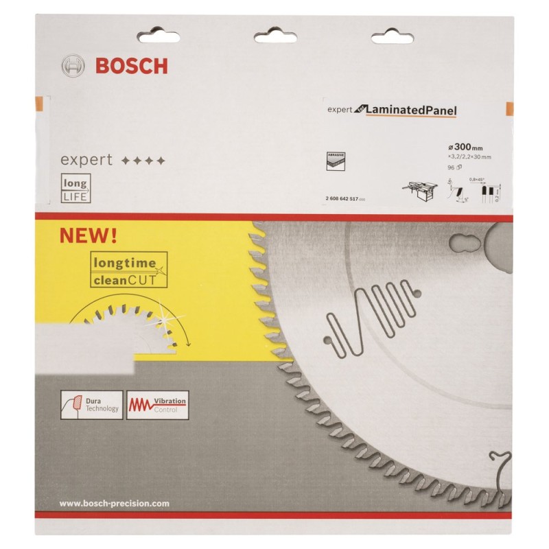 Bosch EXLP Daire Test. Bıç. 300*30 mm 96 D T