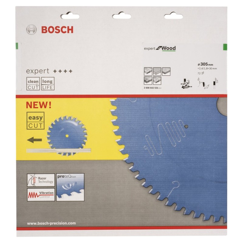 Bosch EXW Daire Test. Bıç. 305*30 mm 72 D G