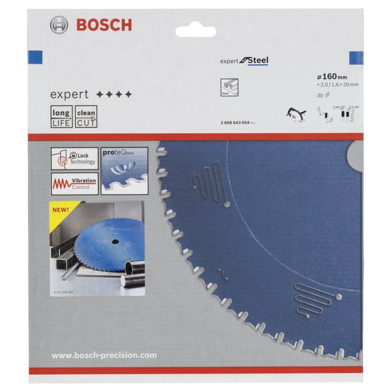 Bosch EXST Daire Test. Bıç. 160*20 mm 30 D E