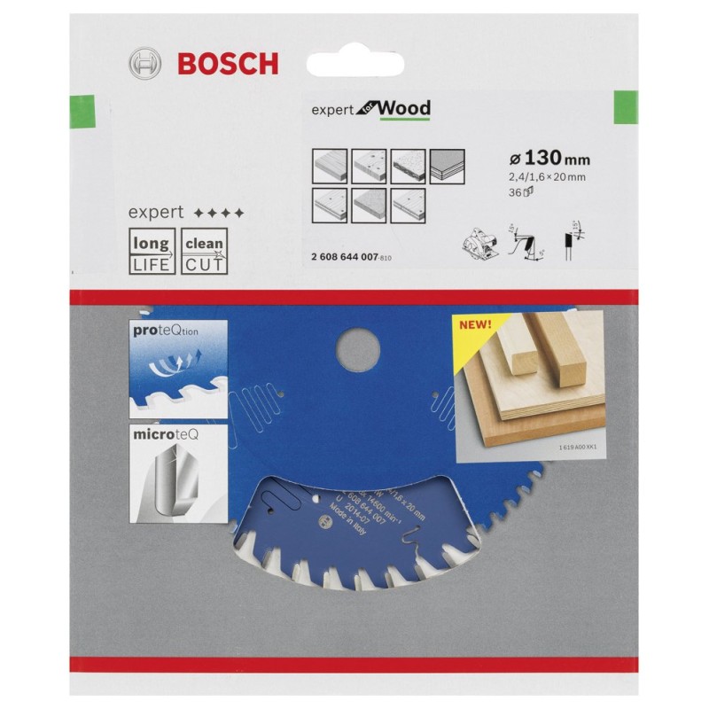 Bosch EXW Daire Test. Bıç. 130*20 mm 36 D E