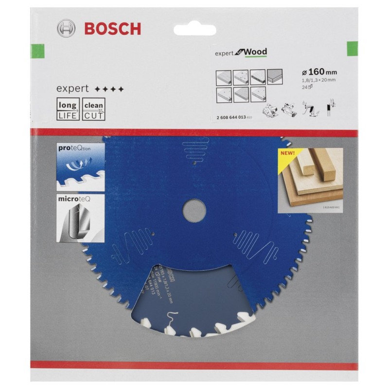 Bosch EXW Daire Test. Bıç. 160*20 mm 24 D E