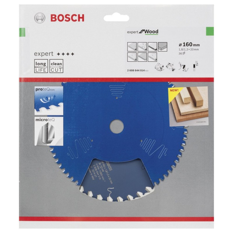 Bosch EXW Daire Test. Bıç. 160*20 mm 36 D E