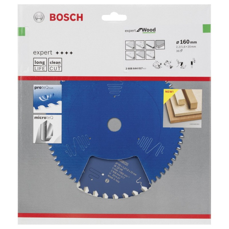 Bosch EXW Daire Test. Bıç. 160*20 mm 36 D E