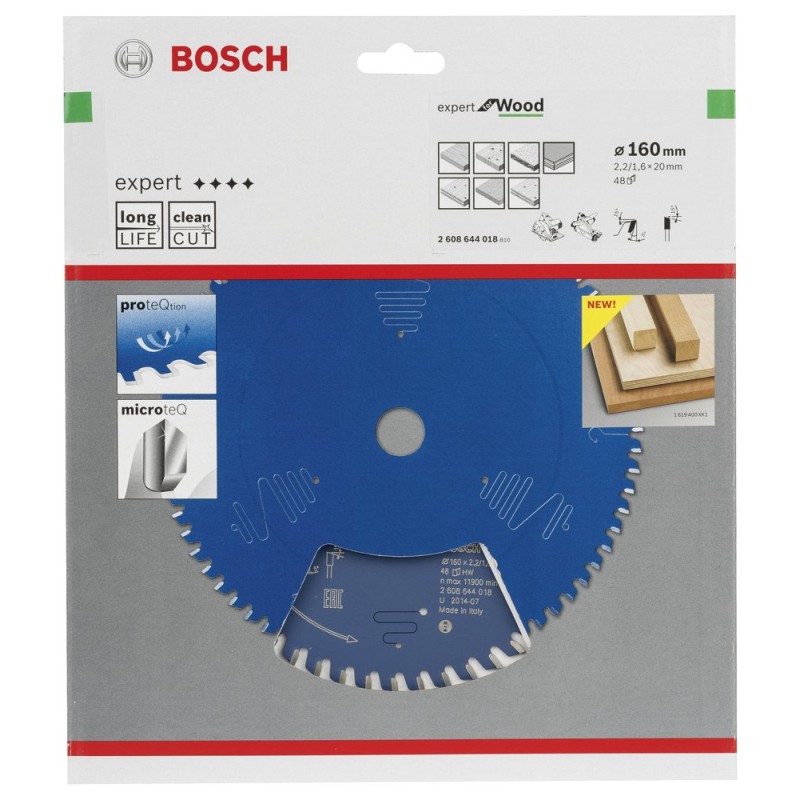 Bosch EXW Daire Test. Bıç. 160*20 mm 48 D E