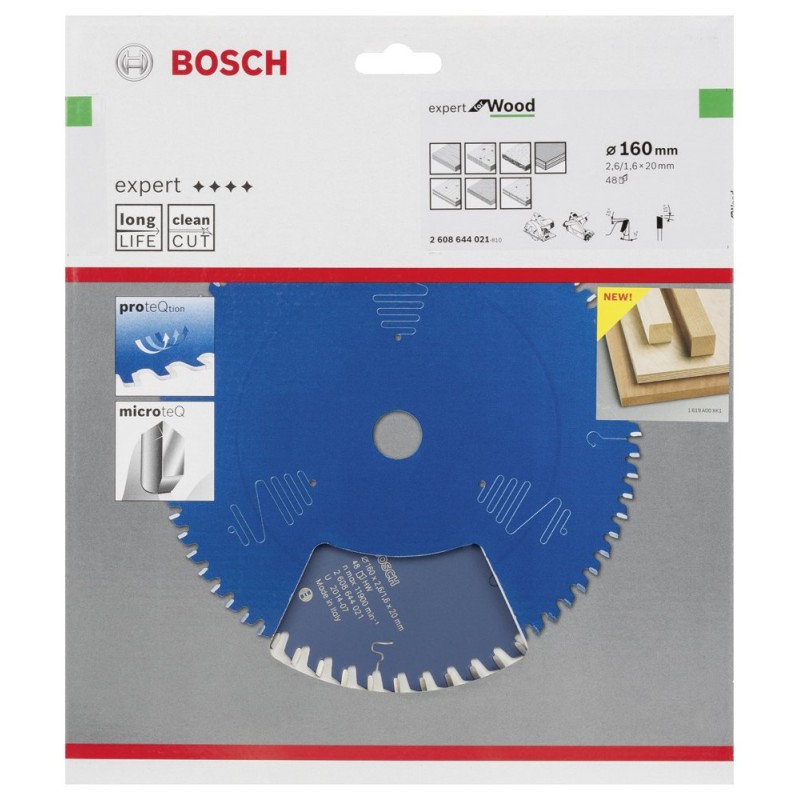 Bosch EXW Daire Test. Bıç. 160*20 mm 48 D E