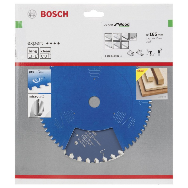 Bosch EXW Daire Test. Bıç. 165*20 mm 36 D E
