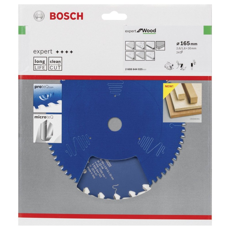 Bosch EXW Daire Test. Bıç. 165*30 mm 24 D E