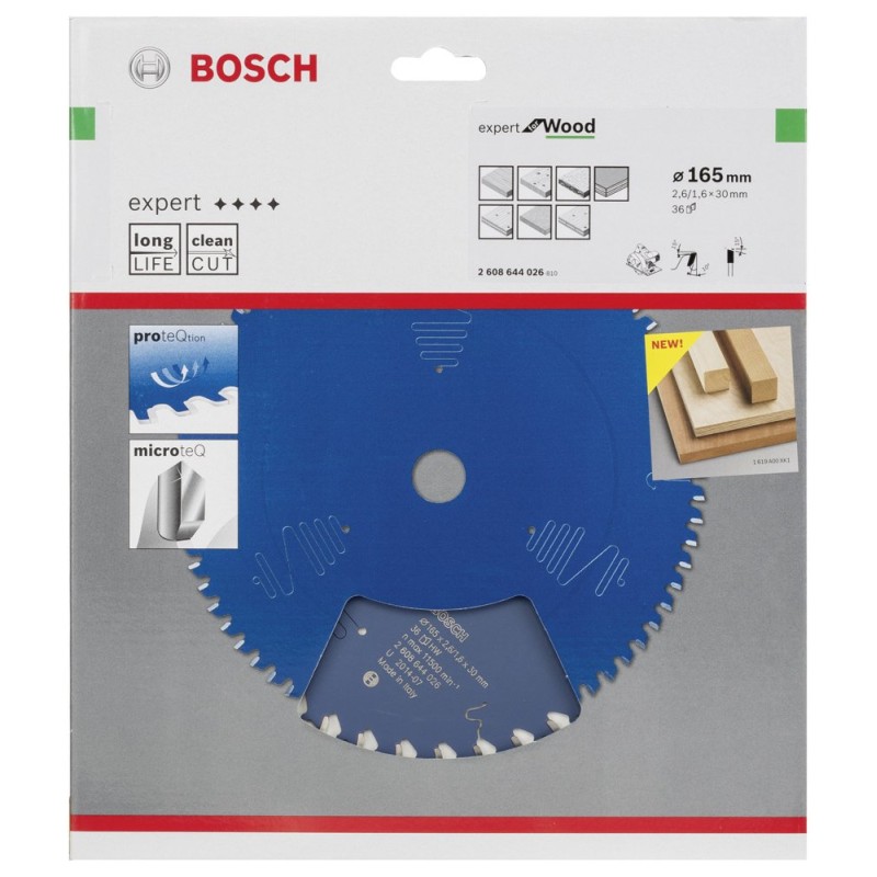 Bosch EXW Daire Test. Bıç. 165*30 mm 36 D E
