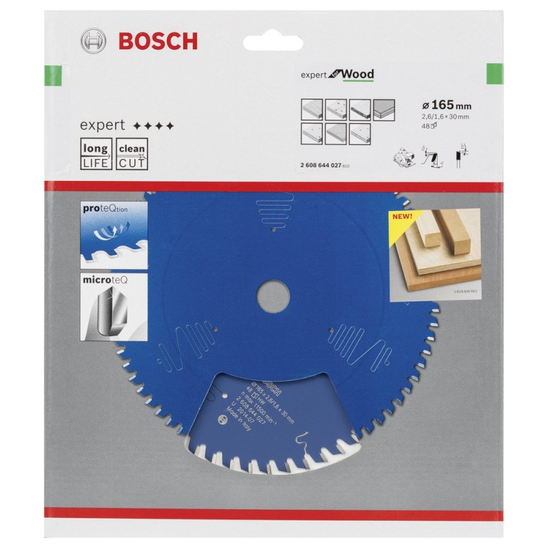 Bosch EXW Daire Test. Bıç. 165*30 mm 48 D E
