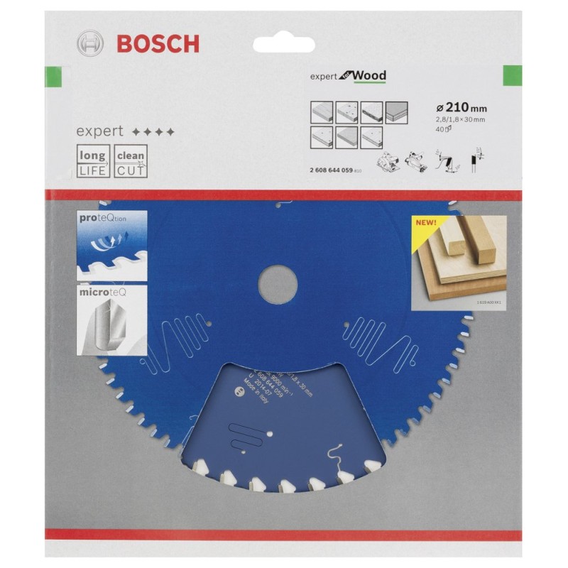 Bosch EXW Daire Test. Bıç. 210*30 mm 40 D E