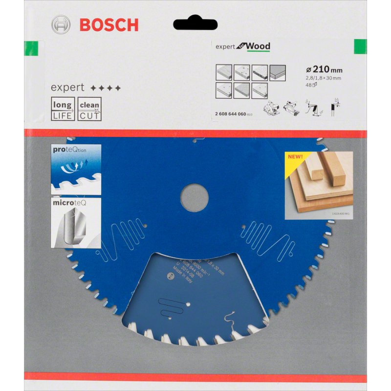 Bosch EXW Daire Test. Bıç. 210*30 mm 48 D E