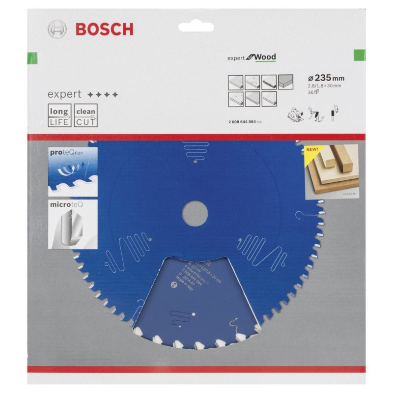 Bosch EXW Daire Test. Bıç. 235*30 mm 36 D E