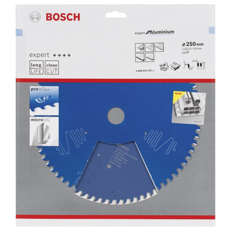 Bosch EXAL Daire Test. Bıç. 250*30 mm 68 D T