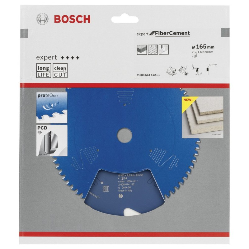 Bosch EXFCT Daire Test. Bıç. 165*20 mm 4 D E