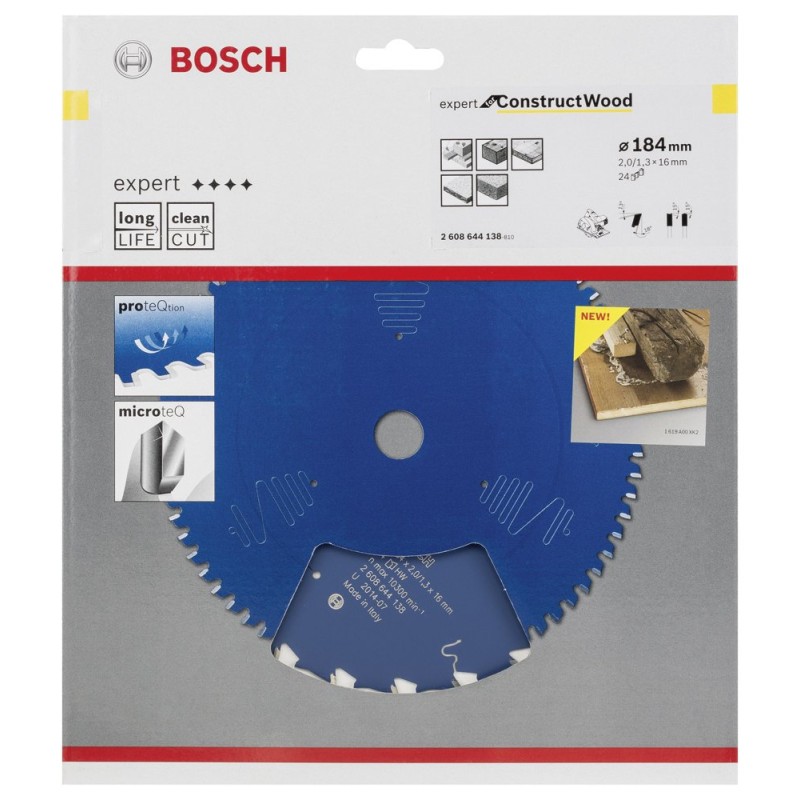 Bosch EXCW Daire Test. Bıç. 184*16 mm 24 D E