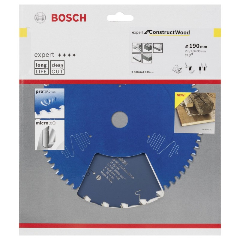 Bosch EXCW Daire Test. Bıç. 190*30 mm 24 D E